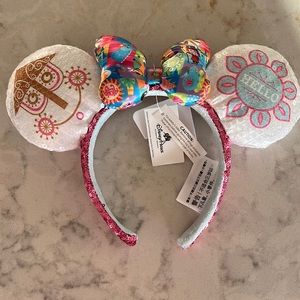 DISNEY MARY BLAIR SMALL WORLD MICKEY EAR HEADBAND! 🌷✨💕🩵 NWT!